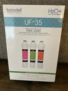 Kit filtre à eau de remplacement carbone Brondell H2o Uf-35 pour corail Uc300 - UF35 - Photo 1/3