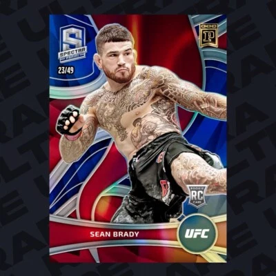 Panini Chronicles Spectra 2022 UFC Sean Brady radiocontrol azul Prizm/49 NFT Foto 1 de 3