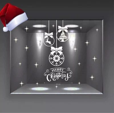 AVERY adesivi vetrine palle di natale natalizie vetrofanie wall stickers stelle a0677