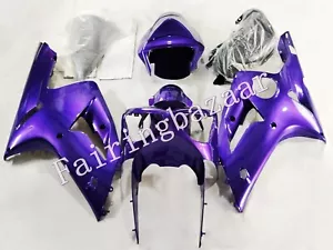 Fit for 2003-2004 ZX6R 636 Gloss Purple ABS Injection Bodywork Fairing Kit - Foto 1 di 7