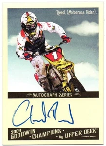 2009 Goodwin Makita Suzuki RM-Z450 Chad Reed Card Auto Autograph Motocross RARE - Picture 1 of 10