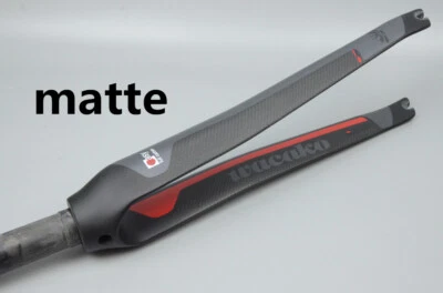 1-1/8 in Ultralight Full Carbon Fiber Bicycle Fork Rigid Road Bike Fork 700C - Image 1 of 4