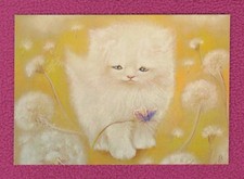 Мodern postcard Kitten - Dandelion Artist Loginova Annet 