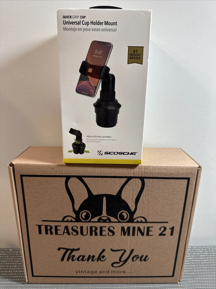Scosche Universal Cup Holder Mount for Cellphone iPhone / Galaxy / LG