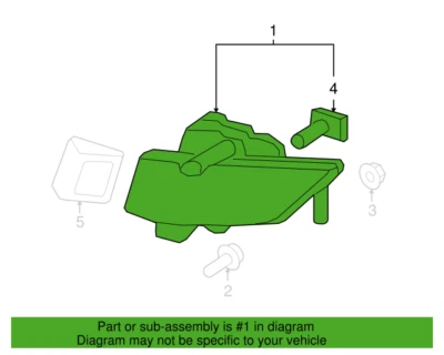 Hyundai 92201 3K000 Front LH Fog Lamp Assembly 2006-2008 Sonata New, Genuine Foto 1 de 2