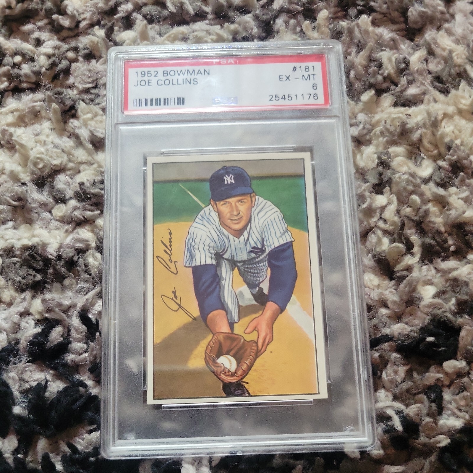 1952 Bowman Joe Collins #181 EX PSA 6 RC