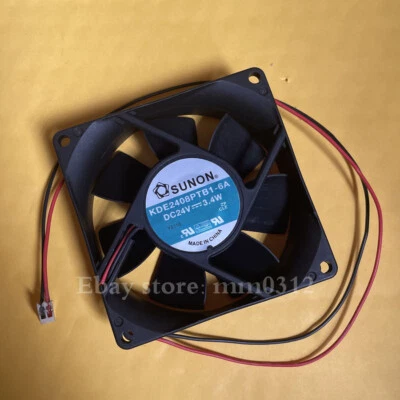 Sunon KDE2408PTB1-6A DC24V 3.4W 8025 8CM Inverter Cooling Fan 2PIN - Image 1 of 2