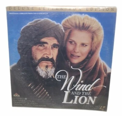The Wind And The Lion Laserdisc Movie - Deluxe Letter Box Edition Sean Connery  Foto 1 de 3