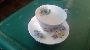 Royal Albert TEA CUP & SAUCER Pansies Floral - Picture 1 of 7