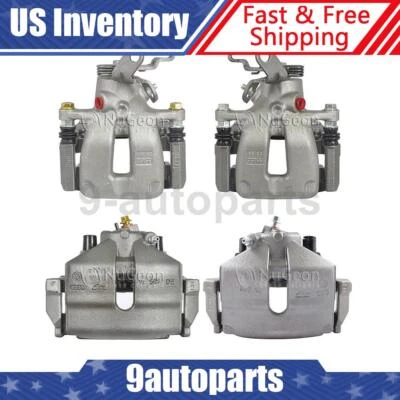 Pinzas de freno de disco delanteras traseras con soporte para Audi A3 Quattro 2006-2008 4 un. Foto 1 de 4