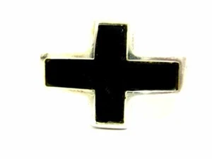 Esprit - Silberring mit schwarzem Kreuz (925er)  S1032 - Picture 1 of 2