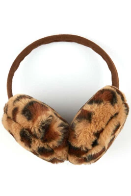 Diadema de piel sintética polar suave guepardo animal leopardo polar C.C para mujer Foto 1 de 4