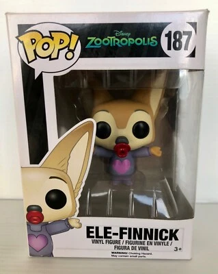 FUNKO POP! DISNEY ZOOTROPOLIS - 187 - ELE-FINNICK - DA COLLEZIONE - NUOVO - Immagine 1 di 4