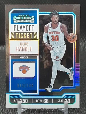 JULIUS RANDLE 2023-24 CONTENDERS PLAYOFF TICKETT #43/249 KNICKS  - Image 1 of 2