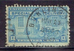 #E17 13 CENTS SONDERLIEFERUNG DATIERT STEMPEL F-VF GEBRAUCHT f - Bild 1 von 2