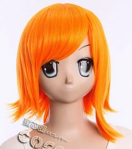 W-271 One Piece Nami naranja 35cm corto fiesta cosplay peluca anime manga - Imagen 1 de 5