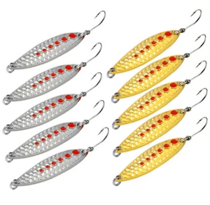 10 pezzi esche da pesca cucchiaio metallo jig spinnerbaits jigs ami esca dura VIB mare - Foto 1 di 7
