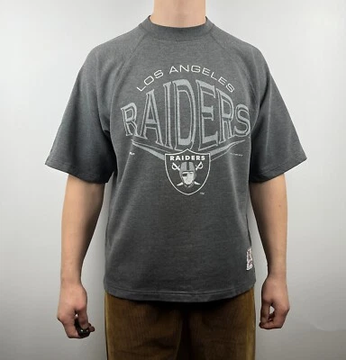 90's Los Angeles Raiders NFL 1994 Vintage Men's Sweatshirt Short Sleeve Size L - Image 1 of 4