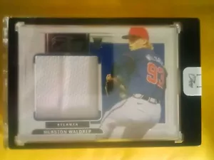 2024 Panini Three And Two ENCASED Hurston Waldrep Rookie Jersey Patch HOT #/49 - Picture 1 of 5