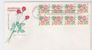 TurtlesTradingPost- American Roses Booklet 1978 #1737  FDC- Farnam Hand Cancel - Picture 1 of 1