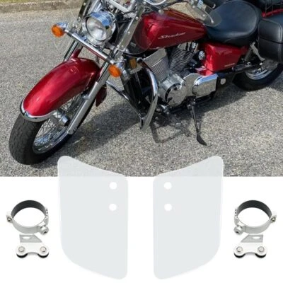 Divisor de viento de horquilla deflector de viento inferior transparente para Yamaha V Star 650/950/1100/1300 Foto 1 de 4