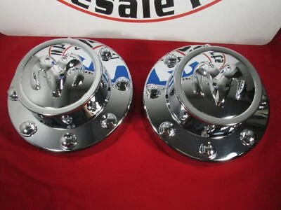 Cubiertas de rueda de doble tapa central trasera cromadas Dodge Ram 3500 X2 NUEVO OEM MOPAR Foto 1 de 4