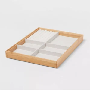 9" x 12" Stackable Bamboo Accessory Tray - Brightroom™ - Picture 1 of 3