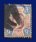 1887 Sg209 9D Dull Purple & Blue K38(1) Good Used Cat £48 Czlg