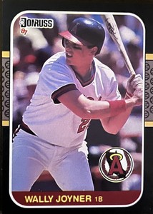 Wally Joyner 1987 Donruss California Angels baseball card (#135)