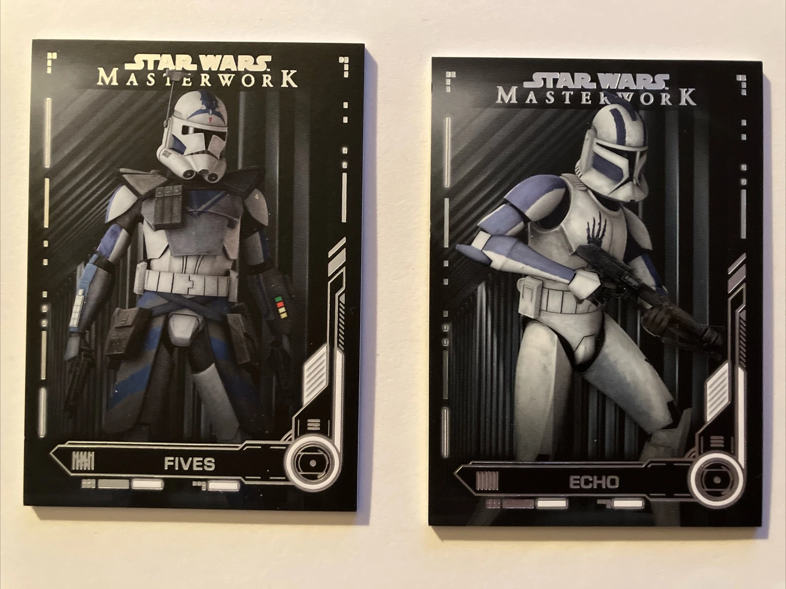 Topps Star Wars Masterwork 2019 #70 & #71 FIVES & ECHO