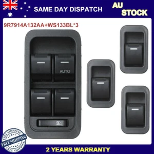 Master & 3 Single Window Switch For Ford Territory SX SY SZ Illuminated 04-2014 - Picture 1 of 10