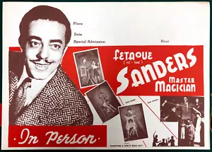 Original Fetaque Sanders Meister Magier Poster - Bild 1 von 1