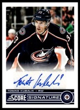 2013-14 Score Signatures Tomas Kubalik Auto Winnipeg Jets #SS-TK