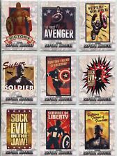 Captain America The Movie Complete Poster Series Chase Card Set P1-12