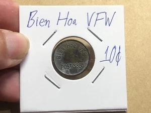 10 Cent Bien Hoa VFW Post 3385 MPC Token South Viet Nam Vintage Rare_LDP Shop. - Picture 1 of 3
