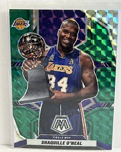 2021-22 Shaquille O'neal Mosaic Finals MVP GREEN MOSAIC Prizm #297. Lakers MVP - Picture 1 of 4