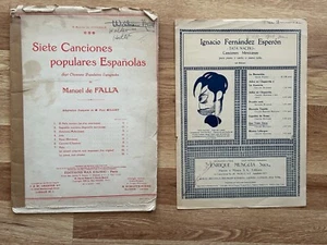 Siete Canciones Populares Españoles Partituras Cancionero Español y 1 MÁS - Imagen 1 de 2