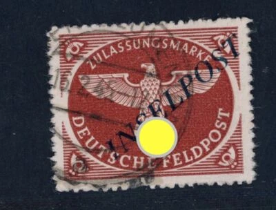 Deutsches Reich Feldpost Inselpost Michel Nummer 10Bd gestempelt geprüft - Bild 1 von 2