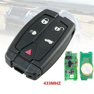 1x 5 botones coche mando a distancia llavero negro apto para Land Rover Freelander 2 2007-2015 Foto 1 de 4