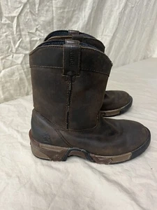 Rocky Kids Brown Leather  Pull-On 6” Ride Western Boots Sz 13.5m - Picture 1 of 4