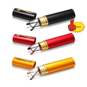 Slim Reading Glasses with Pen Clip Tube Case Portable Lightweight Readers Gift - Picture 1 of 11