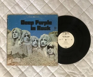 Deep Purple "In Rock" 1970 RARE White Label Promo Warner Bros 1877 - Picture 1 of 5