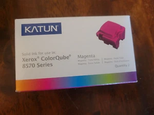 2 KATUN MAGENTA SOLID INK STICKS for XEROX COLOR QUBE 8570 108R00932 - Picture 1 of 1