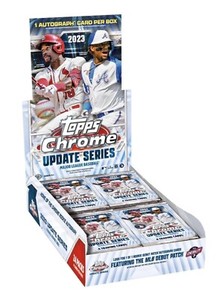 2023 Topps Chrome Update Series Baseball Hobby Box Factory Sealed MLB 1 Auto Per