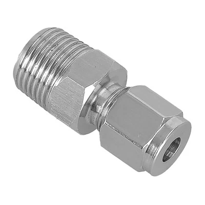 1x Stainless 304 Compression Fitting Male Connector Tube 3/8" NPT Adapter - Immagine 1 di 4