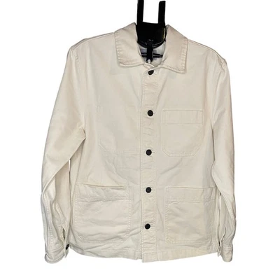 Sobrecamisa H&M Lona Algodón Pesado Utilidad Chaqueta L Crema Tarea Estilo Usada en Excelente Condición Unisex Foto 1 de 4