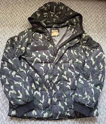 Mens True Religion Puffer Jacket, Camo, Size Small, Down Filled, Hooded (67) - Image 1 of 4