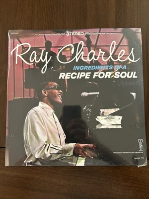 Ray Charles INGREDIENTS IN A RECIPE FOR SOUL New Orange Colored Vinyl Record LP - Image 1 of 4
