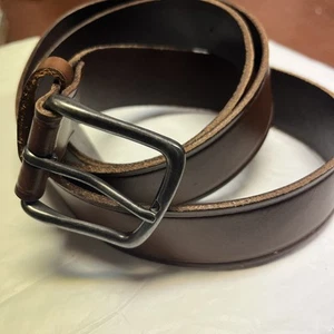 Men’s Wrangler Belt Brown Genuine Leather Work Casual Size 51 - Picture 1 of 7