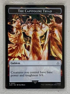 The Capitoline Triad (Emblem) - ACR E 0007 Emblem - Magic Universes Beyond: Assa - Picture 1 of 1